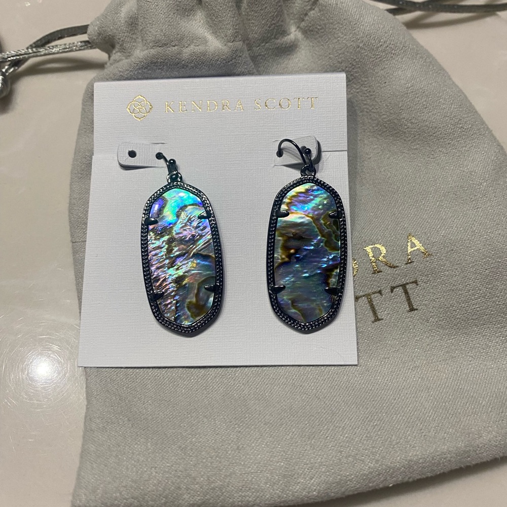 Kendra Scott Iridescent Shell Elle Earrings